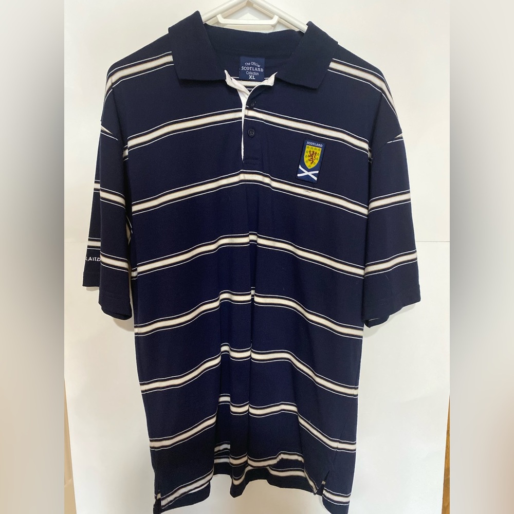 Vintage Scotland soccer / football polo top
